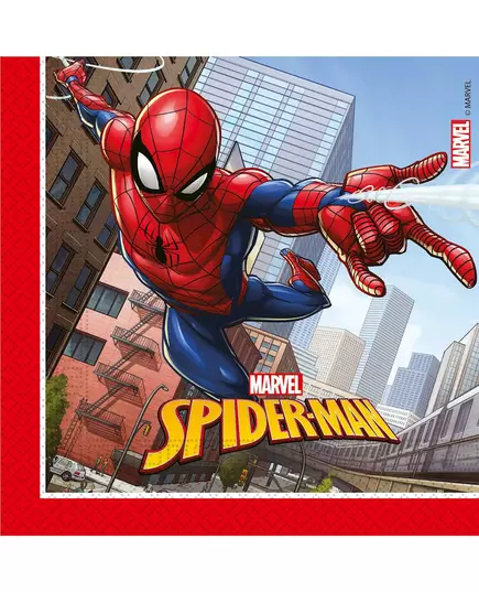 20 papírových ubrousků Spiderman Fighter 33 x 33 cm
