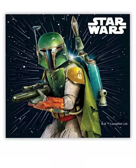 20 papírových ubrousků Star Wars Galaxy 33 x 33 cm