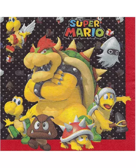 20 papírových ubrousků Super Mario 33 x 33 cm