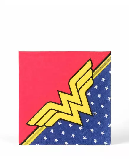 20 Wonder Woman papírových ubrousků 33 × 33 cm