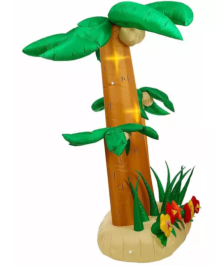 3 obří nafukovací osvětlené palmy 240 cm