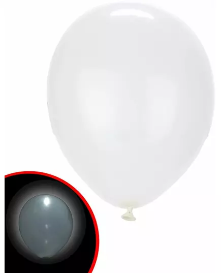 5 Illooms® bílých LED balónků