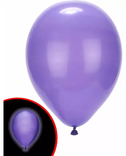 5 Illooms® fialových LED balónků