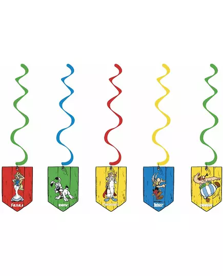 5 spirálových závěsů Asterix 60 cm
