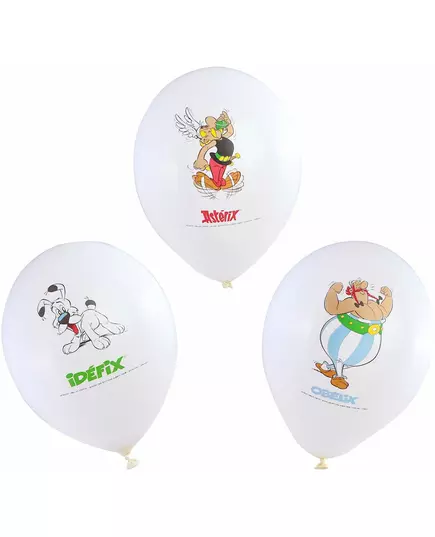 6 latexových balónků Asterix 27 cm