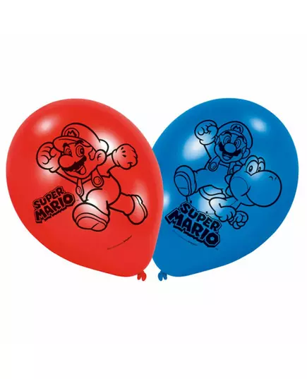 6 latexových balónků Super Mario