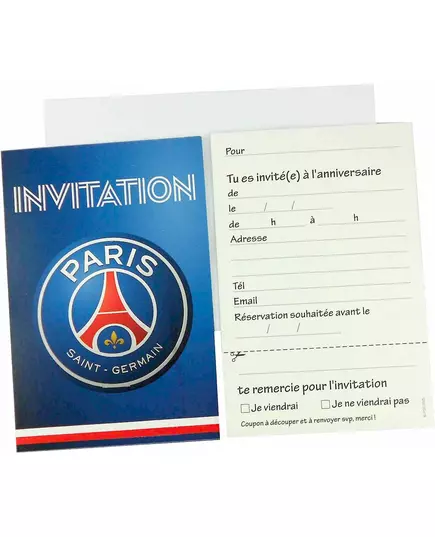 6 pozvánek + 6 obálek PSG 12 x 16.5 cm