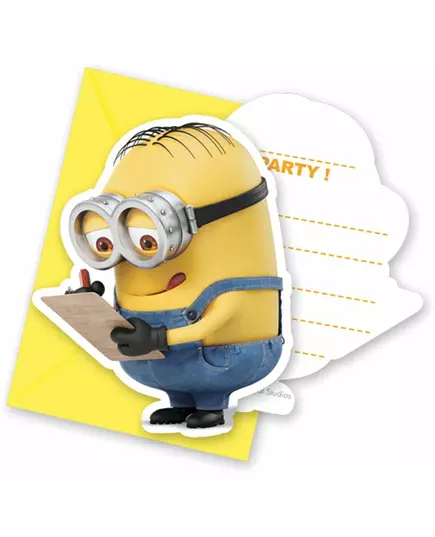 6 roztomilých pozvánek Minions s obálkami