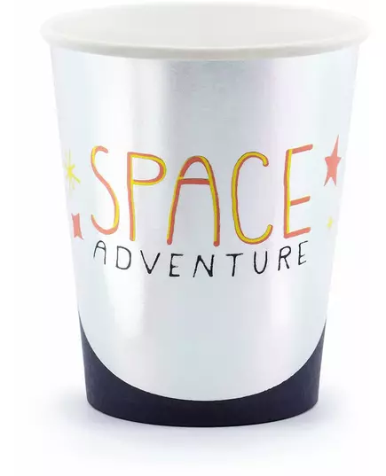 6 papírových kelímků Space Adventure 200 ml