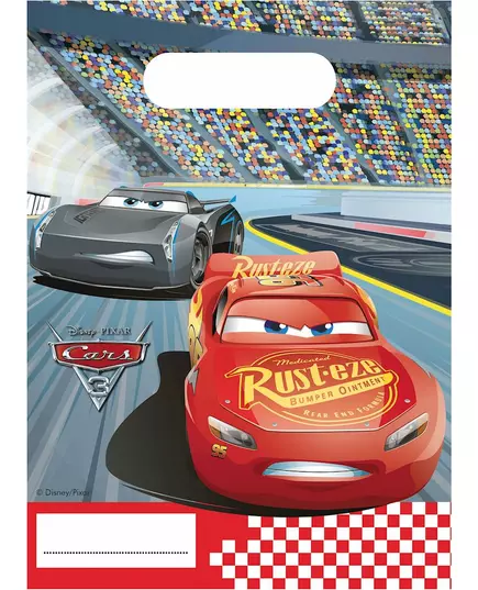 6 dárkových taštiček Cars 3 16 x 23 cm