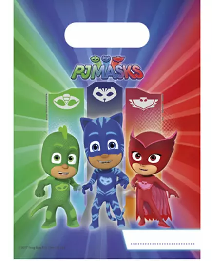 6 dárkových taštiček PJ Masks 16 x 23 cm