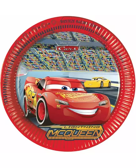 8 papírových talířů Cars 3 23 cm
