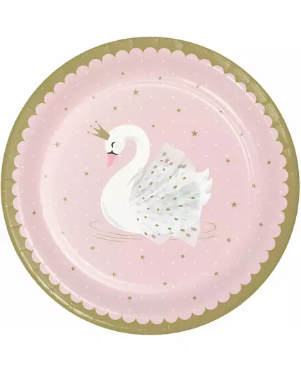Papírové talíře Royal Swan Pink 23 cm