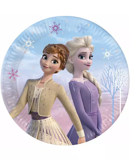 8 papírových talířů Frozen 23 cm