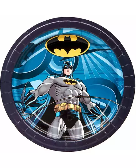 8 Batman papírových talířů 23 cm