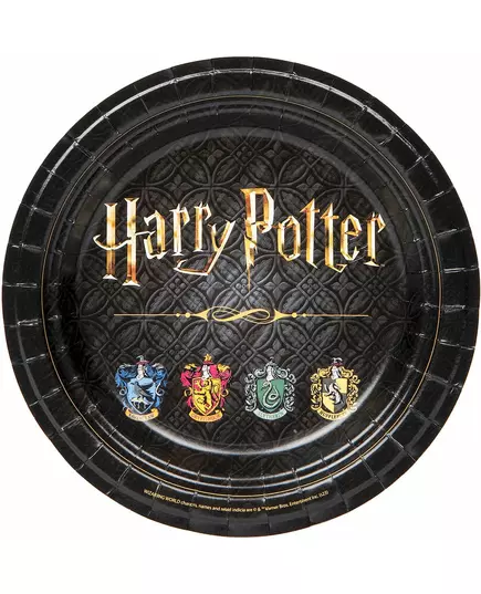 8 Harry Potter papírových talířů 23 cm
