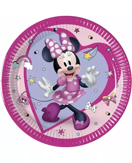 8 papírových talířů Minnie Junior 20 cm