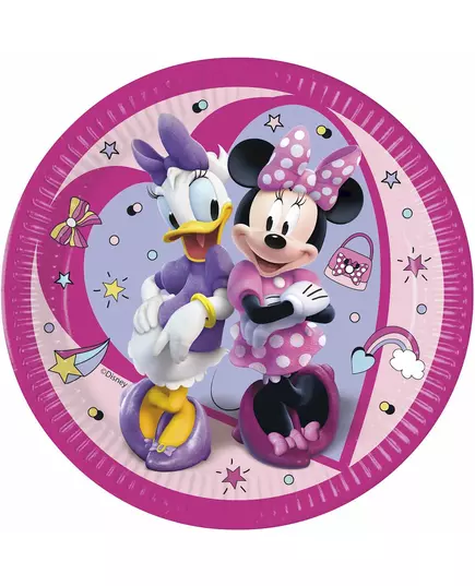 8 papírových talířů Minnie Junior 23 cm