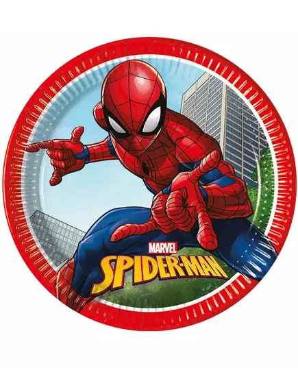 Papírové talíře Spiderman Fighter 23 cm