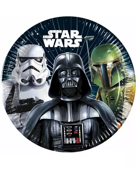8 papírových talířů Star Wars Galaxy 20 cm
