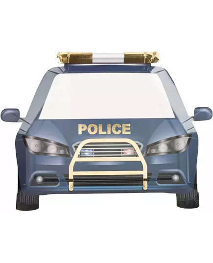 8 papírových talířů policie navy/zlatá 24 x 18 cm