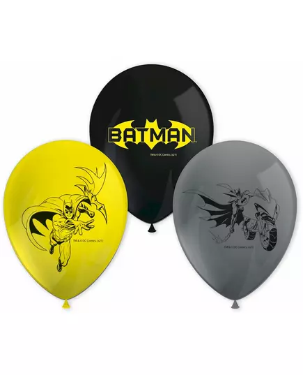 8 latexových balónků Batman 26 cm