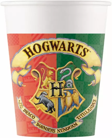 8 kartonových kelímků Harry Potter 200 ml