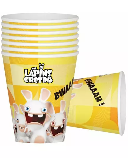 Kartónové kelímky Raving Rabbids 200 ml
