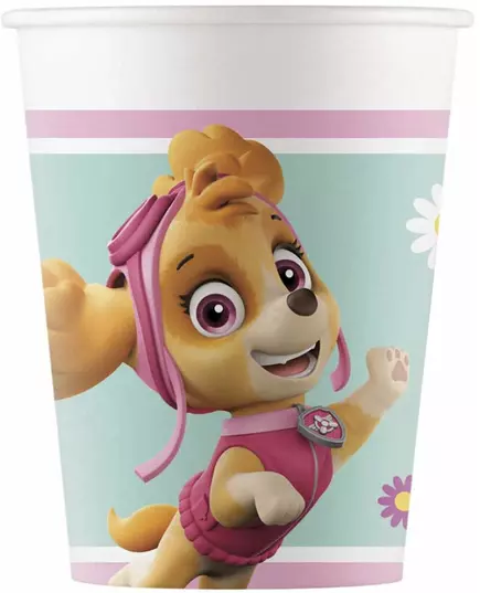 8 kartonových kelímků Paw Patrol Skye and Everest 200 ml