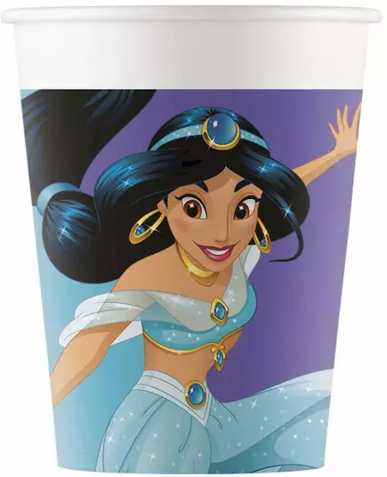 8 papírových kelímků Disney Princess Dream Day 200 ml