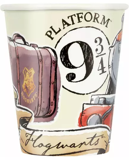 8 papírových kelímků Harry Potter 270 ml