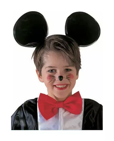 Čelenka myší uši pro děti (černá)