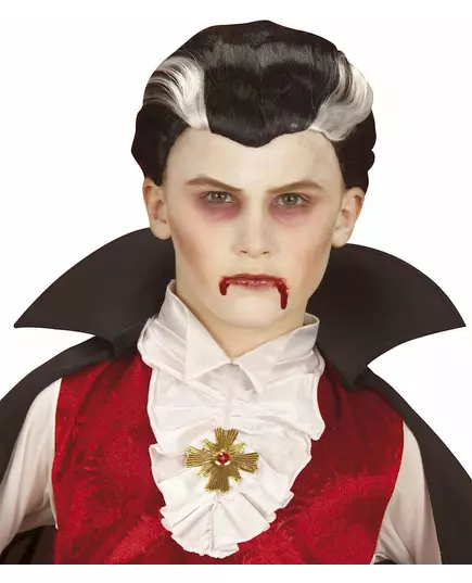 Dvoubarevná upírská paruka pro děti Halloween