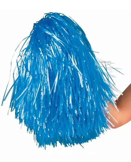 Metalický modrý pompon