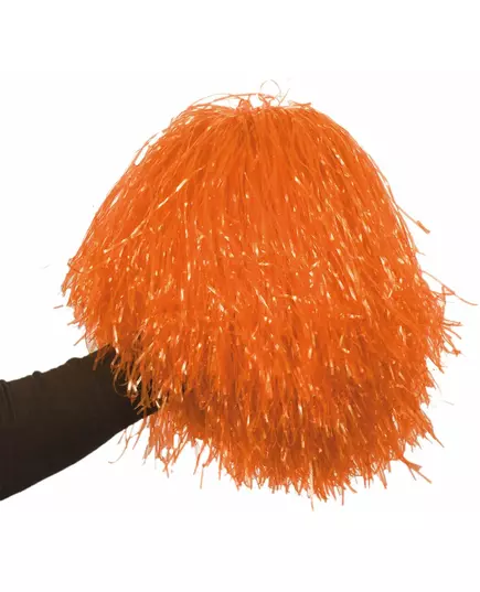 Metalický oranžový pompon