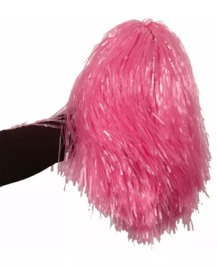 Metalický růžový pompon
