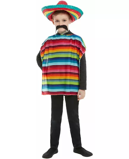 Dětské mexické pončo a sombrero