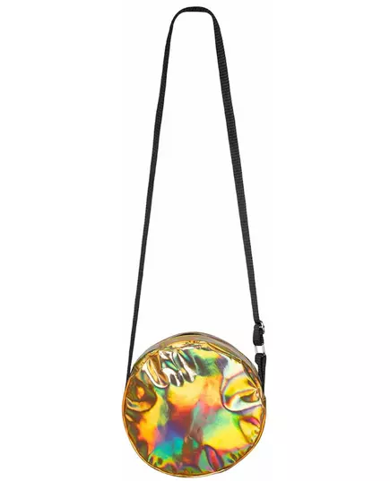 Holografická kulatá crossbody kabelka zlatá
