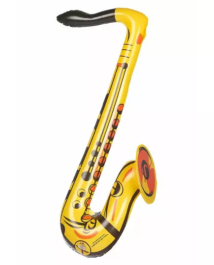 Žlutý nafukovací saxofon pro dospělé