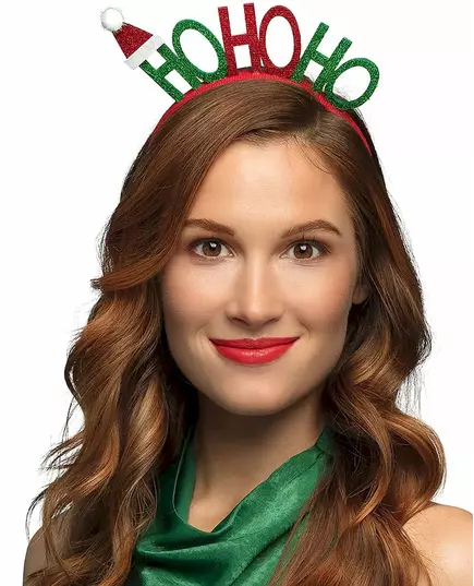 Čelenka Ho Ho Ho Christmas pro dospělé