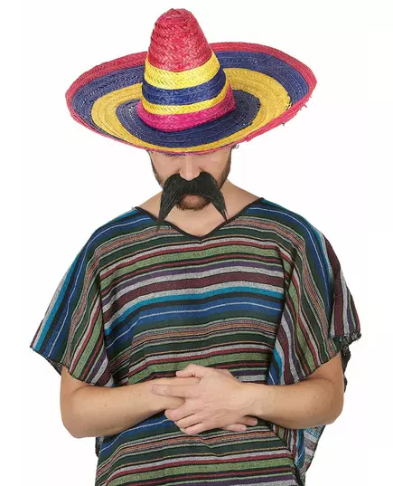 Vícebarevné sombrero pro dospělé 50 cm
