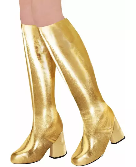 Zlaté retro návleky na boty 60. léta