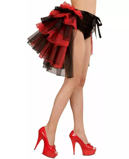 Červeno-černé burleskní tutu pro ženy