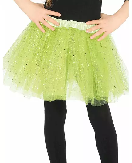 Zelené flitrované tutu pro dívky