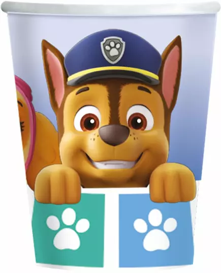 8 papírových kelímků Paw Patrol 250 ml