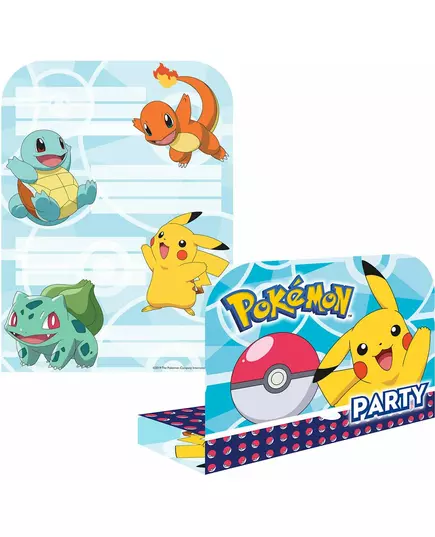 8 pozvánek Pokémon s obálkami