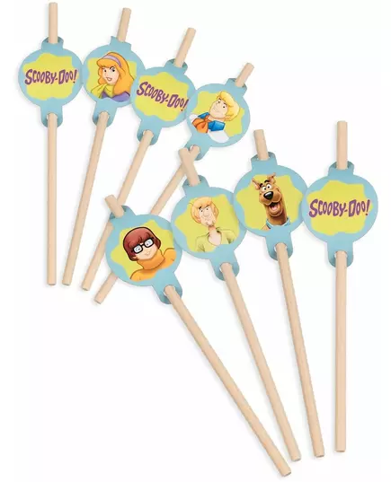 8 kartonových medailonových brček Scooby-Doo 20cm