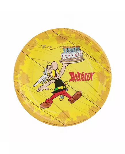 8 malých kartonových talířů Asterix 18 cm