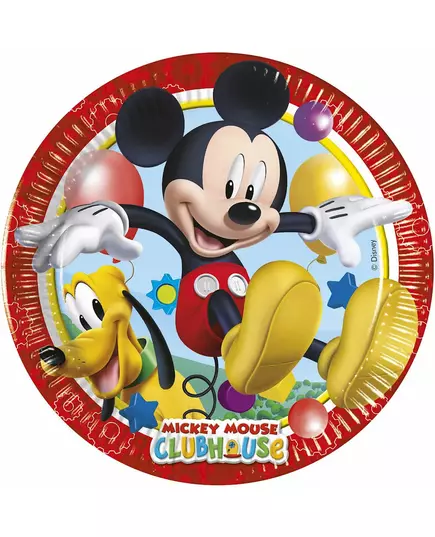 8 malých papírových talířů Mickey Mouse 20 cm