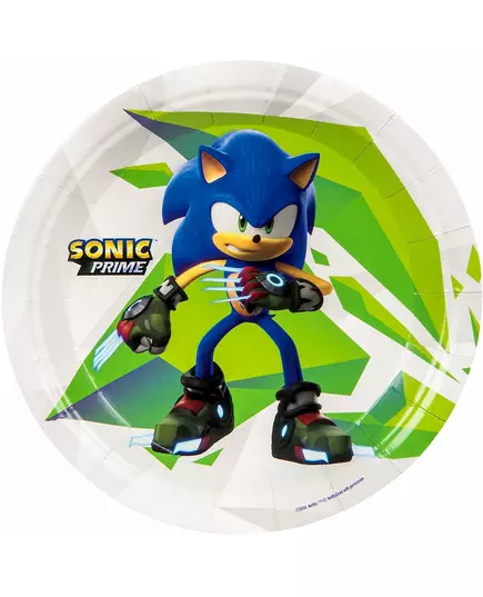 8 malých talířů Sonic Prime 18 cm